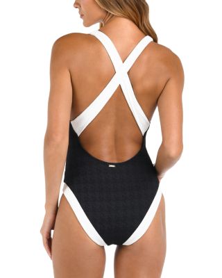 Lisa Color Blocked One Piece Swimsuit