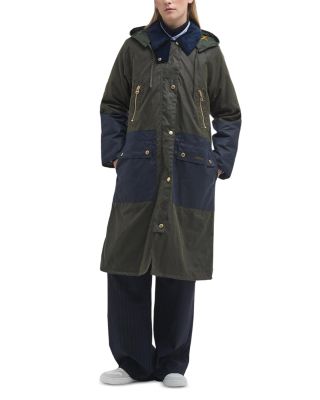 Barbour Carolyn Color Blocked Wax Jacket | Bloomingdale's