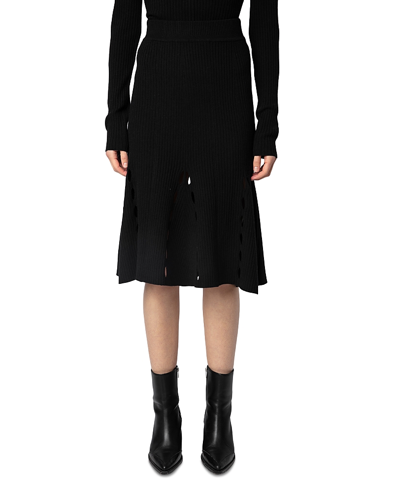 Zadig & Voltaire Ginza We Noir Skirt In Noir