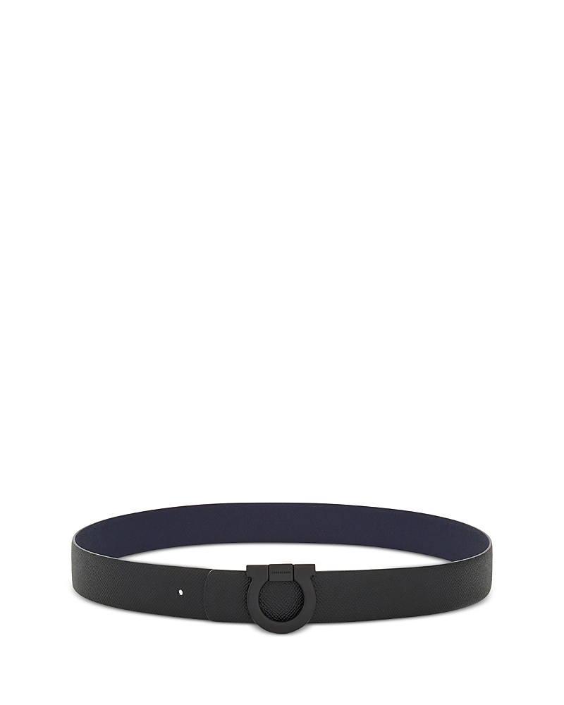 Ferragamo Men's Single Gancini Leather Belt