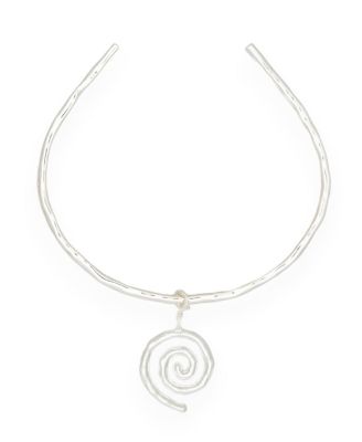 Deux Lions Jewelry Sacred Spiral Choker in Silver