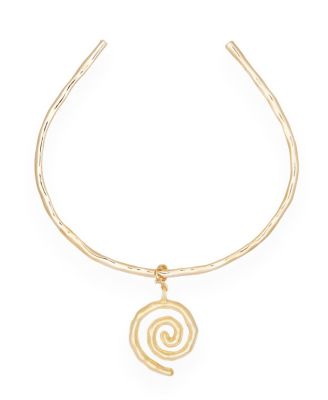 Deux Lions Jewelry Sacred Spiral Choker in Gold