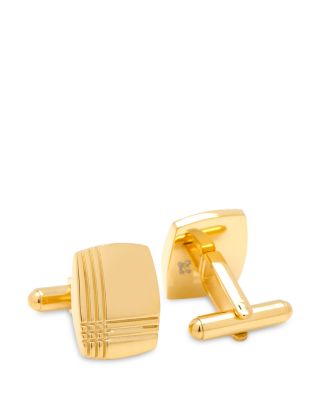 Tartan Plaid Stainless Steel Cufflinks