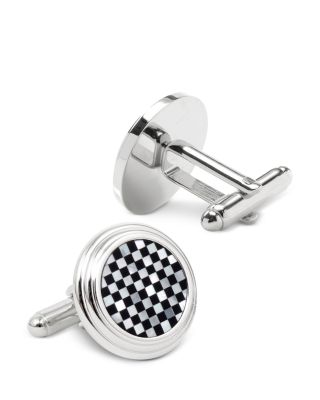 Onyx & Mother of Pearl Checker Stud Set