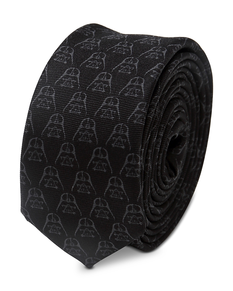 Cufflinks, Inc Black Darth Vader Silk Skinny Tie In Black