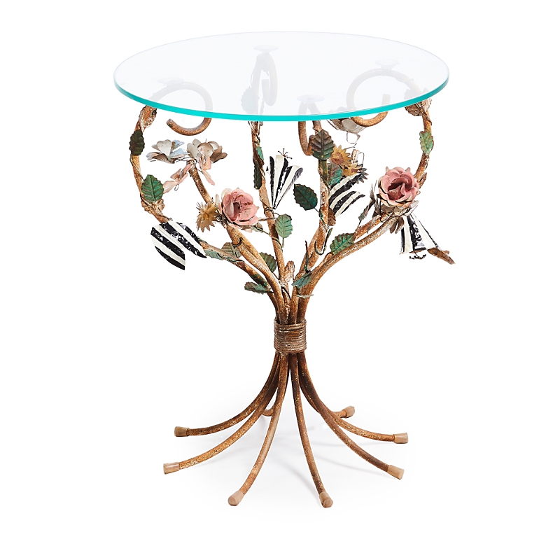 Mackenzie-childs Field Study Round Accent Table In Multi