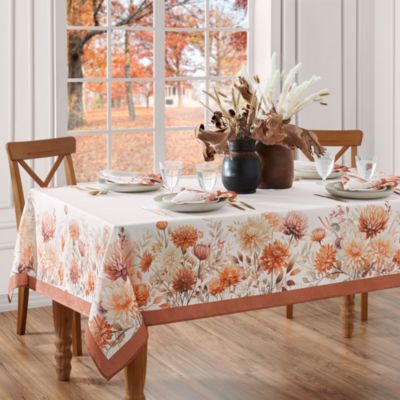 Autumn Blooms Rectangle Tablecloth, 144" x 60"