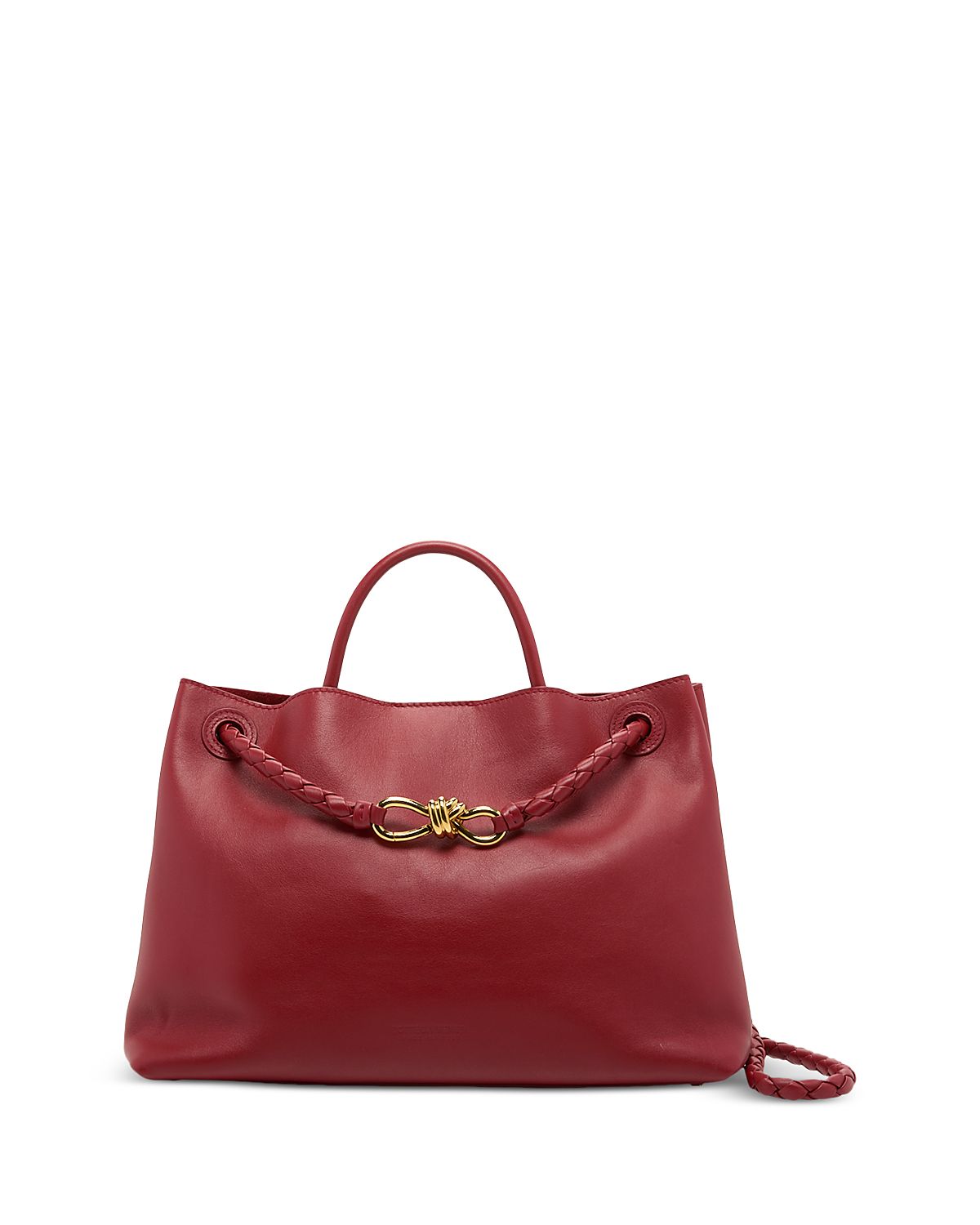Bottega Veneta Medium Andiamo Leather Top Handle Bag