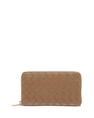 Bottega Veneta - Intrecciato Leather Zip Around Wallet