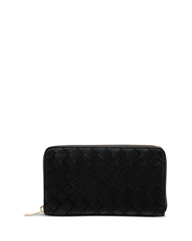 Bottega Veneta Intrecciato Leather Zip Around Wallet
