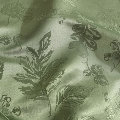 Elegant Woven Leaves Jacquard Damask Rectangle Tablecloth, 144&amp;quot; x 60&amp;quot;