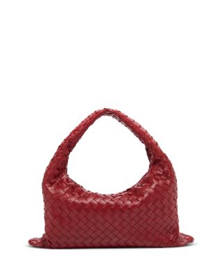 Small Hop Intrecciato Leather Shoulder Bag