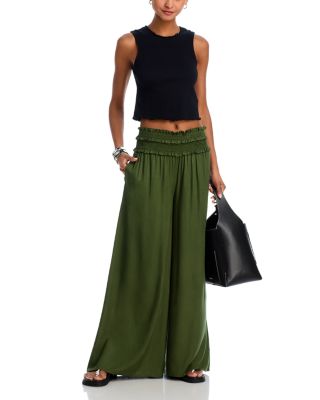 Smocked Waist Pants - Exclusive