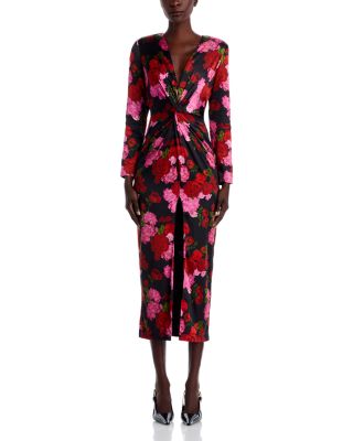 Silvanna Floral Satin Dress