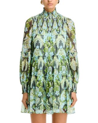 Damask Rika Paisley Smocked Tent Dress