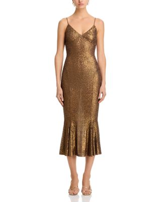 Sequin Fishtail Midi Dress