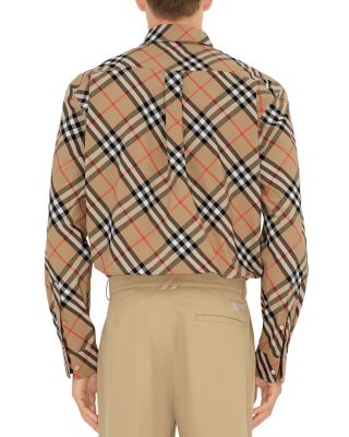 Classics Cotton Poplin Check Regular Fit Button Down Shirt