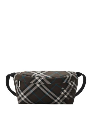 【BURBERRY】CHECK BELT BAG Check Belt Bag in Sand - Men, Nylon | Burberry® Official