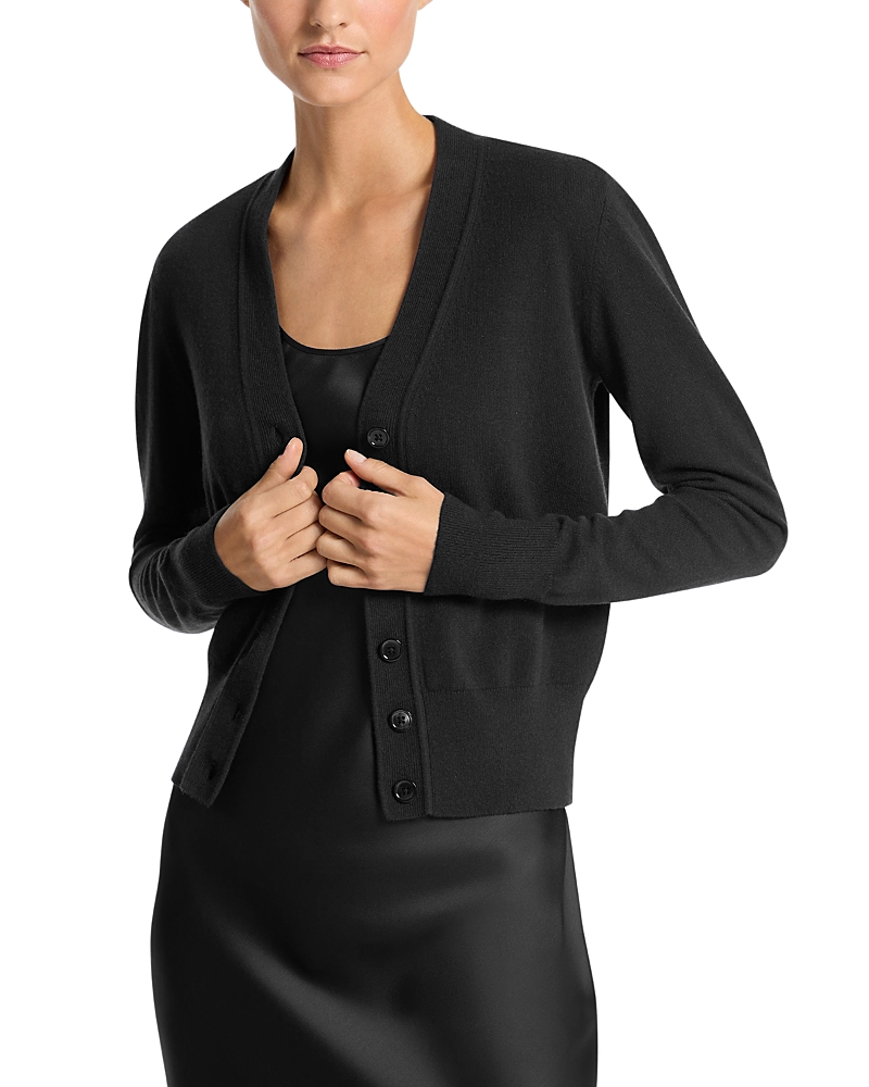 Michael Kors Cashmere Baby Cardigan Sweater In Black