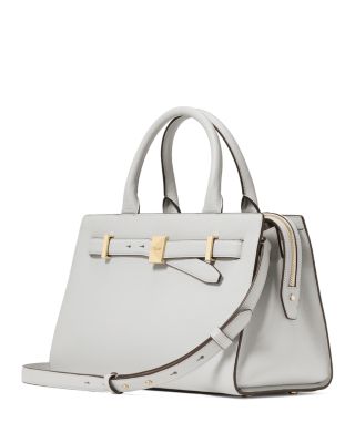 Deco Pebbled Leather Medium Satchel 