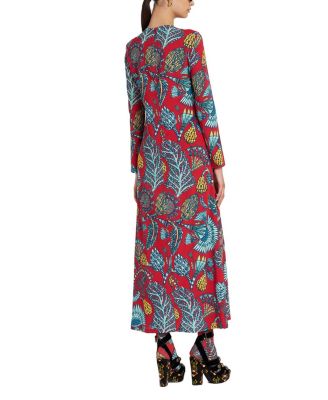 Long Sleeve Swing Dress in Sicomore Red