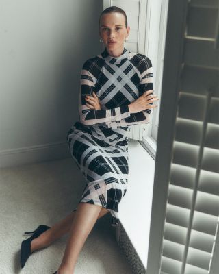 REISS Darla Mesh Jersey Dress | Bloomingdale's Women
