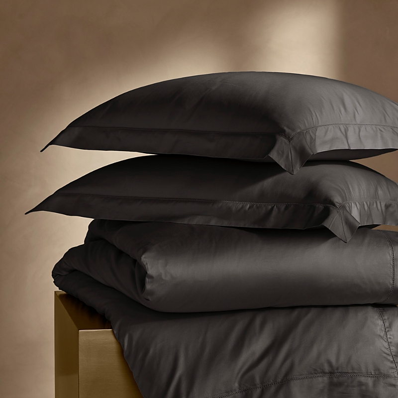 Boll & Branch Summit Supima Duvet Set, Full/queen In Black