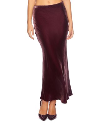 Susana Monaco - Velvet Bias Maxi Skirt