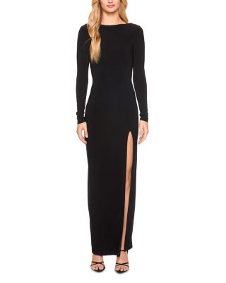 Susana Monaco - Long Sleeve High Slit Dress