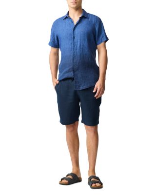 Cannons Creek Short Sleeve Sports Fit Linen Shirt