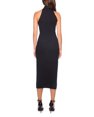 Mock Neck Midi Dress