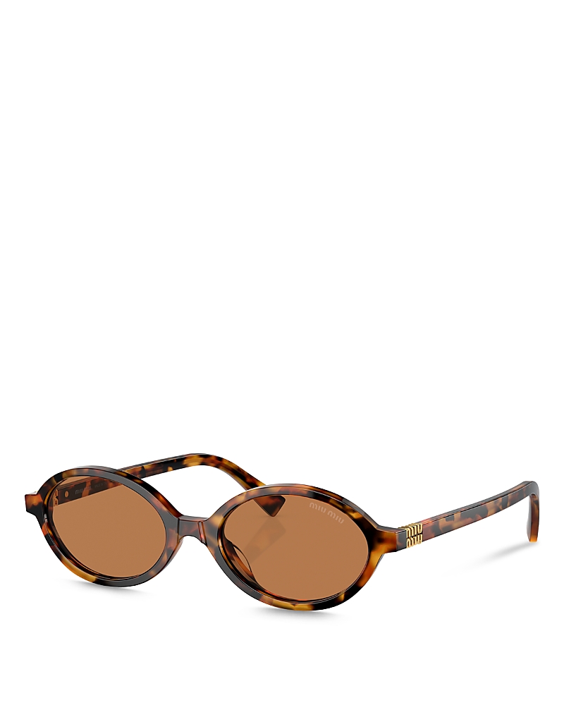 Miu Miu Regard Oval Sunglasses, 50mm