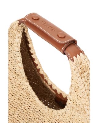 Moon Raffia Tote Bag