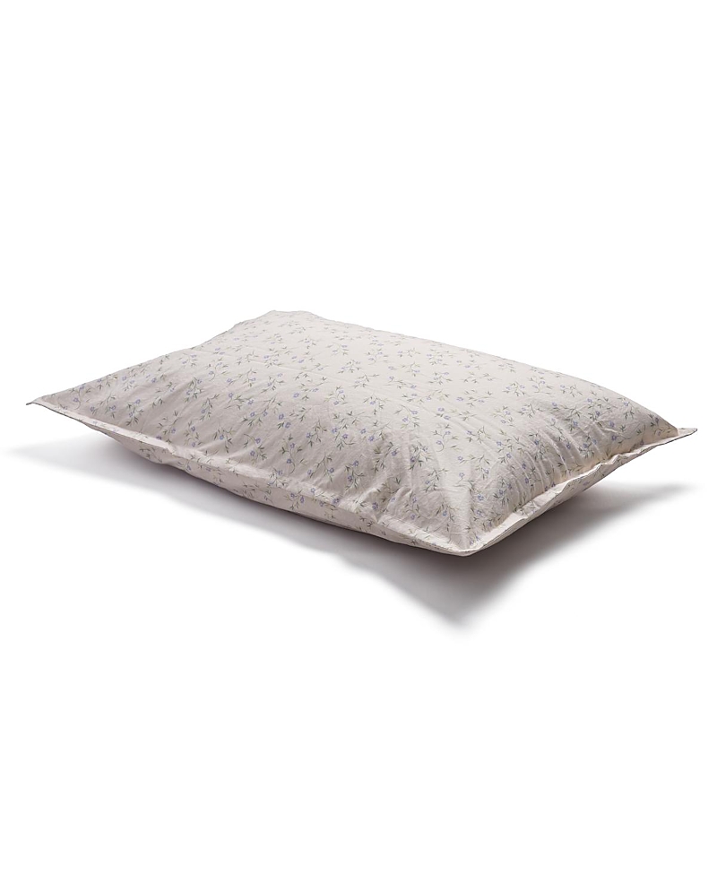 Piglet In Bed Spring Sprig Printed Cotton Pillowcase Pair, Square In Spring Sprig