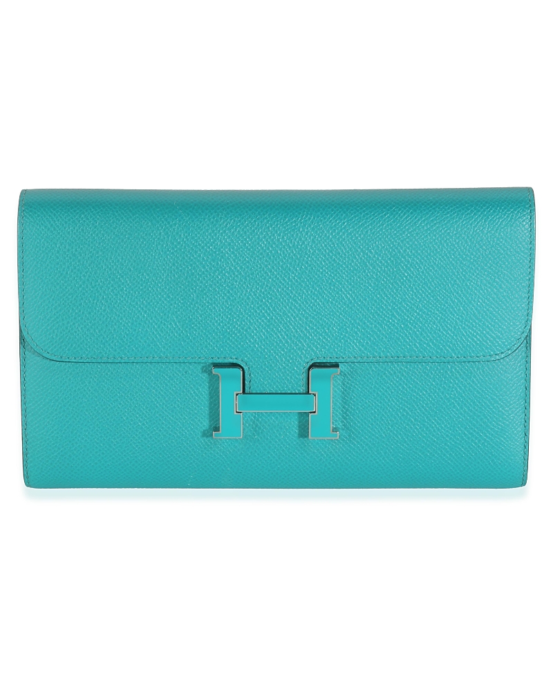 Pre-Owned Hermes Constance Long Wallet Leather Handbag