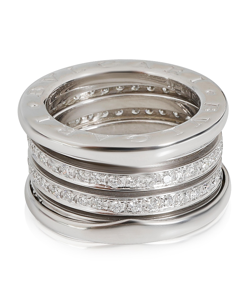 Pre-owned Pre-owned Bvlgari Bvlgari B. Zero1 18k White Gold Band