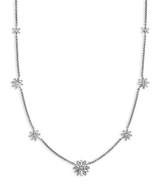 Starburst Station Necklace with Diamonds, 16"