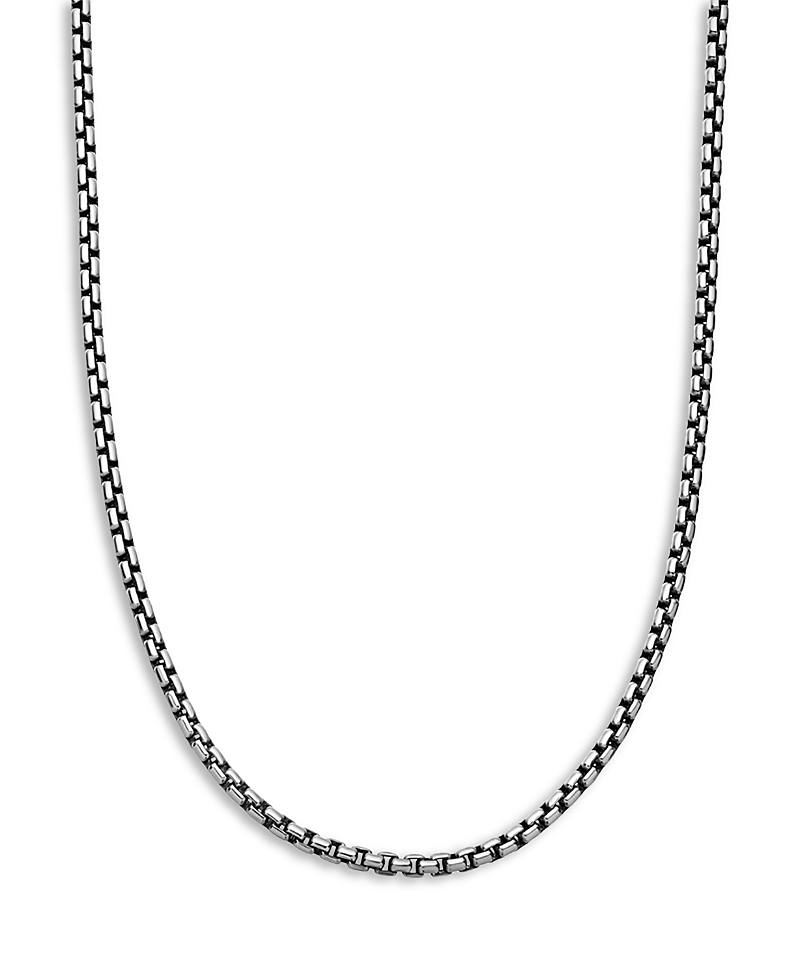 David Yurman Small Box Chain Necklace with an Accent of 14K Gold 2.7mm, 18