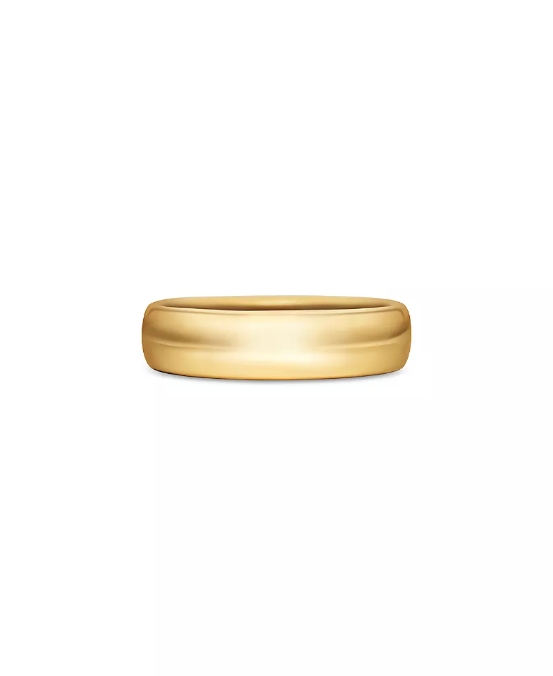 David Yurman Men 's Classic Band Ring in 18K Yellow Gold
