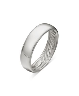 Men's 18K White Gold Classic Band