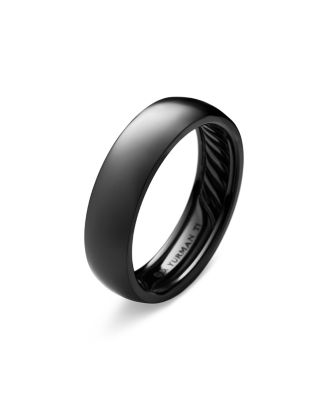 Men's Black Titanium 6mm Classic Band