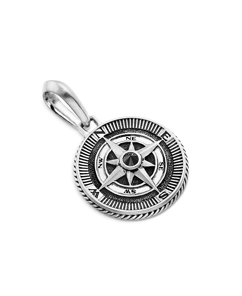 David Yurman Maritime Compass Amulet with Black Diamond · OS