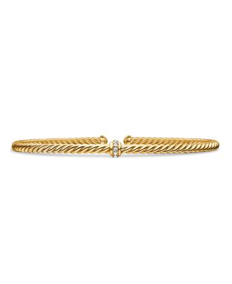 David Yurman - Renaissance Center Station Bracelet with Diamonds in 18K Gold