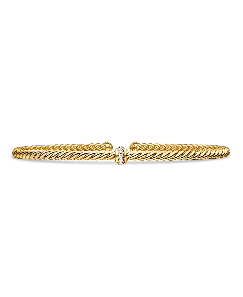 David Yurman Renaissance Center Station Bracelet with Diamonds in 18K Gold