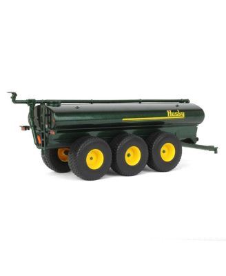  1/64 Black Husky Peterbilt w/ Fontaine Renegade Lowboy & Husky Manure Spreader, DCP - 14 Years+ - Ages 5-7