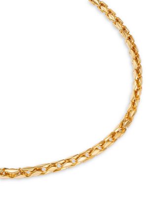 Men's Box Chain Necklace in 14K Yellow Gold, 22"