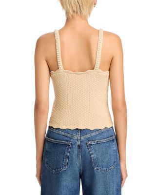 Faux Pearl Embellished Knit Tank - Exclusive