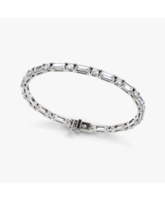  Mixed Shape Bracelet in 14K Yellow Gold, 5.6ctw Baguette & Brilliant Round Lab Grown Diamonds