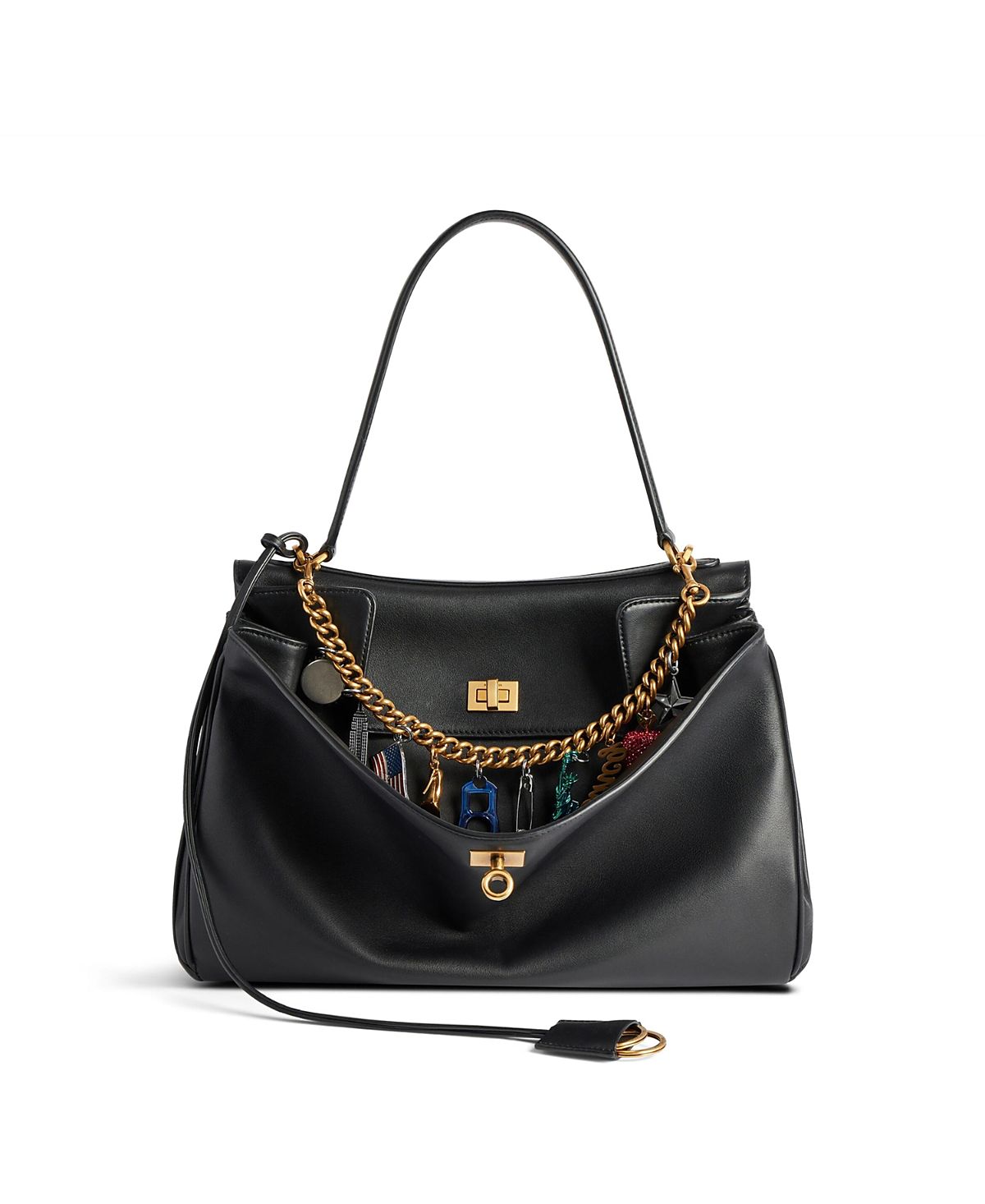 Balenciaga Rodeo Medium Handbag with Ny Souvenirs Charms