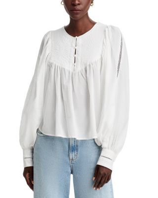 AQUA - Embroidered Blouse - Exclusive